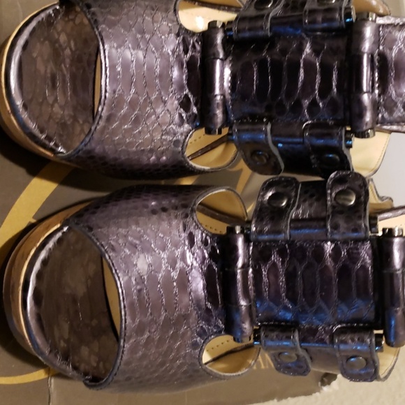 Enzo Angiolini Dossil wedge leather Sandals - Picture 5 of 8